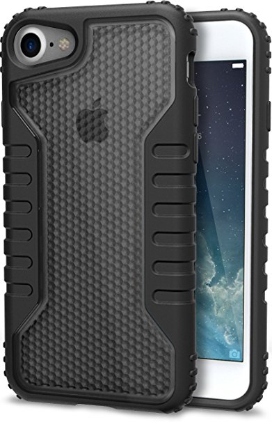 Silk iPhone 7 Tough Case - Silk Armor iPhone 7 [Rugged Grip] Includes 2 Glass Screen Protectors - Smoke