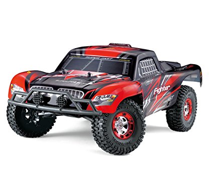 KELIWOW 1/12 Scale 4WD RC Short-Course Truck with 25MPH RC Car RTR (Red)