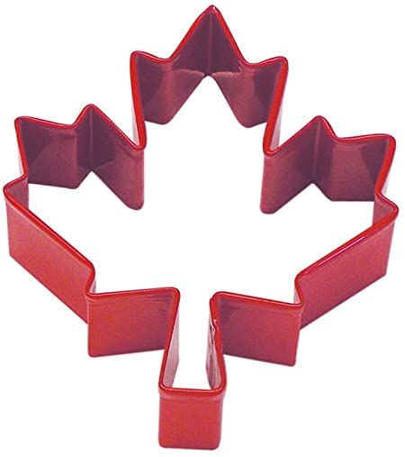CybrTrayd Maple Leaf Canadian National Cookie Cutter, Red