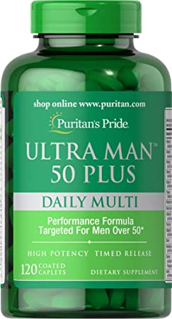 Puritans Pride Ultra Man 50 Plus-120 Caplets