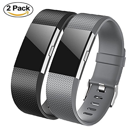 Tobfit Fitbit Charge 2 Replacement Bands, Soft Material Classic / Special Edition Fitbit Charge 2 Accessories Wristbands for Fitbit Charge 2 HR, Multi Color, Small / Large