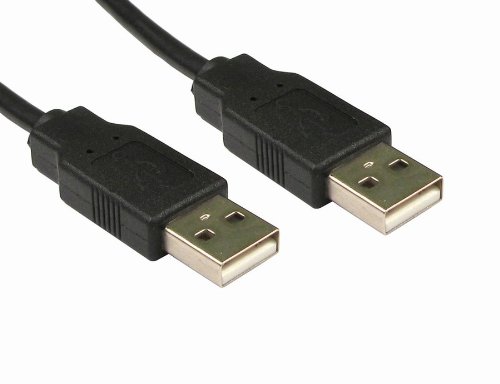 rhinocables® 1.8m 1.8 Metre High Speed USB 2.0 A Male - A Male Lead Cable Lead Plug to plug Black