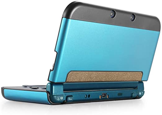 TNP Case Compatible with [ NEW Nintendo 3DS XL LL 2015 ], Light Blue - Plastic   Aluminum Full Body Protective Snap-on Hard Shell Skin Case Cover New Modified Hinge-less Design