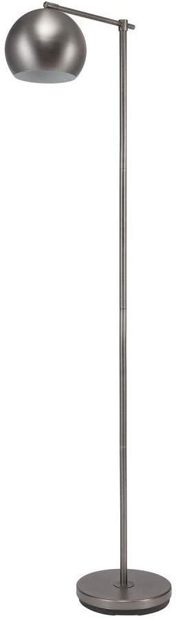 Globe Electric 67142 Molly 60" Floor Lamp, Blackened Steel, In-Line On-Off Switch