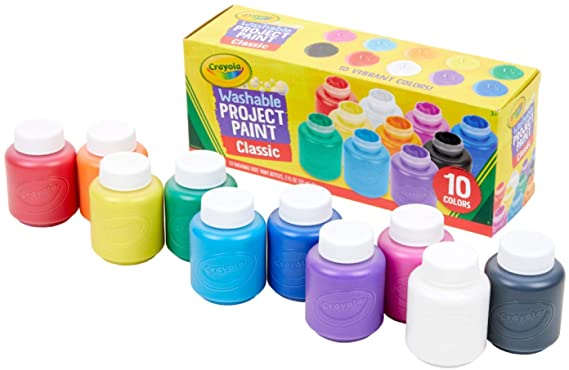 Crayola Washable Kids Paint Set, 10 Count