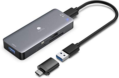 XQD/SD Memory Card Reader Adapter USB-C Hub, Conmdex Type C to XQD/SD/TF Memory Card Adapter Reader Compatible with Sony G/M Series, USB Mark XQD Card for Windows/Mac OS, MacBook/Air/Pro iPad/Samsung