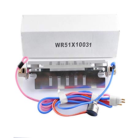 Ketofa WR51X10031 Refrigerator Defrost Heater and Thermostat for GE