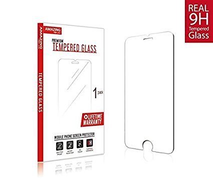 iPhone 8, 7 6S 6 Screen Protector Glass, Amazingforless iPhone 8, 7 Tempered Glass Screen Protector for Apple iPhone 8, 7, iPhone 6S, iPhone 6 2017 2016, 2015