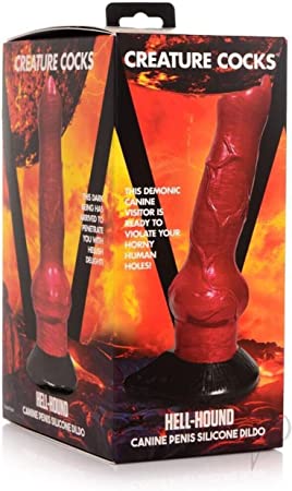 XR Brands Creature Cocks Hell-Hound Canine Penis Silicone Dildo (AG874)