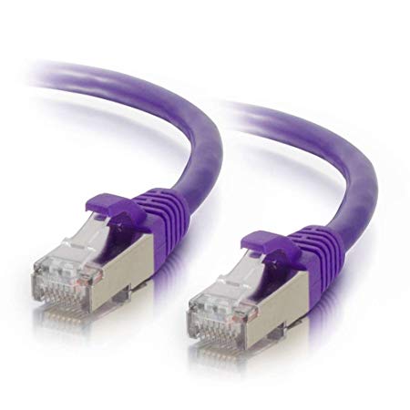 C2G/Cables to Go 00903 Cat6 Snagless Shielded (STP) Network Patch Cable, Purple (7 Feet/2.13 Meters)