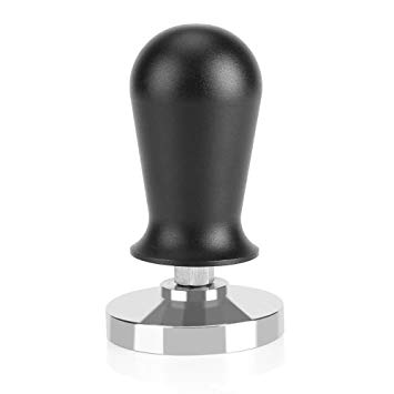 Coffee Tamper with Flat Stainless Steel Base Espresso Tamper 58mm/51mm (58MM)