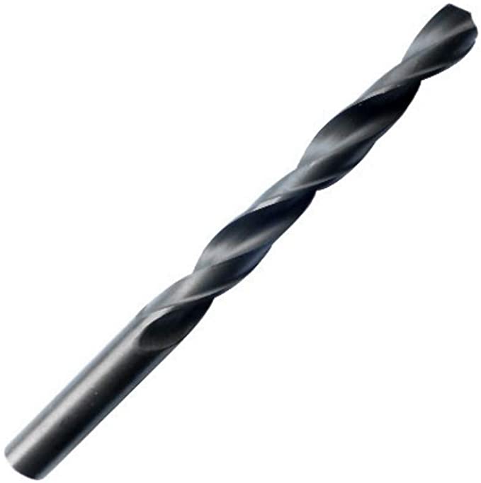 12mm HSS Jobber Drill Bit - Black Roll Forged HSS-R for Carbon   Alloy Steel, Plastics & Wood. DIN338 (12mm x 151mm)