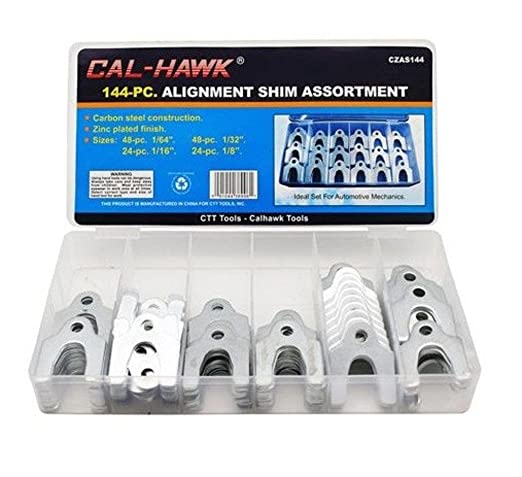 144 Pc Alignment Shim Assortment Suspension 1/64" 1/32" 1/16" 1/8" - Camber Toe