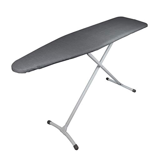 Homz Contour Sold Grey Cover Stable Ironing Board Standard Charcoal