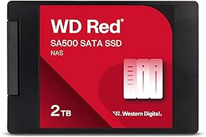 WD Red interne Festplatte 2 TB (3,5 Zoll, NAS Festplatte, 5.400U/min, SATA 6 Gbit/s, NASware-Technologie, für NAS-Systeme im Dauerbetrieb) rot