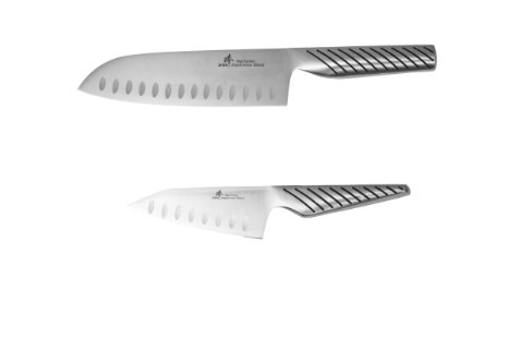 ZHEN Japanese Steel Santoku Chef's Cutlery Knife Set