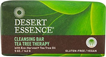 Desert Essence Cleansing Bar Tea Tree Therapy -- 5 oz - 2pc