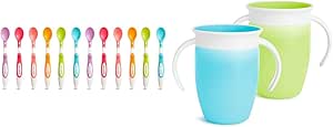 Munchkin® Soft TipTM Infant Spoons, 12 Count & Miracle® 360 Trainer Sippy Cup, 7 Ounce, 2 Count