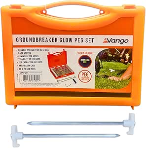 Vango Groundbreaker Tent Pegs Set, Yellow, One Size