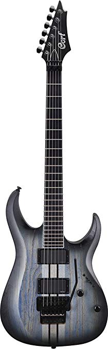 Cort 6 String Solid-Body Electric Guitar, Right Handed, Open Pore Jean Burst (X500 OPJB)