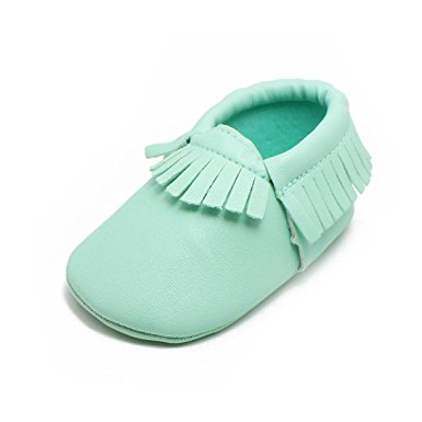 Voberry Baby Girls Soft Soled Tassel Bowknots Crib Shoes Moccasins