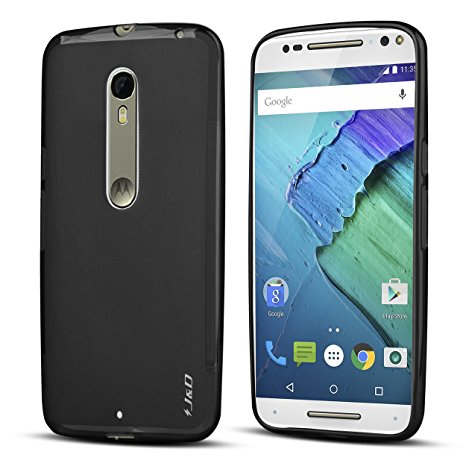 Motorola X Pure Edition Case, J&D [Slim Protection] Motorola X Pure Edition Case [Slim] Shock Proof Slim Protective Case for for Motorola X Style (Jelly Black)