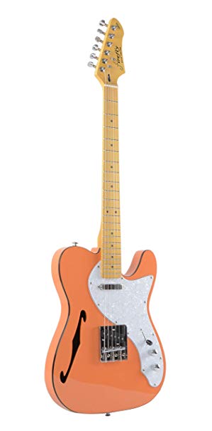 Firefly FFTH Semi-Hollow body Guitar (Orange).