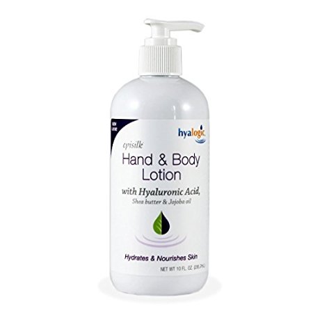 Hyalogic Episilk Hand & Body Lotion - With Hyaluronic Acid - Shea Butter - Jojoba Oil - HA Hydrates And Nourishes Skin - 10 ounces (FFP)