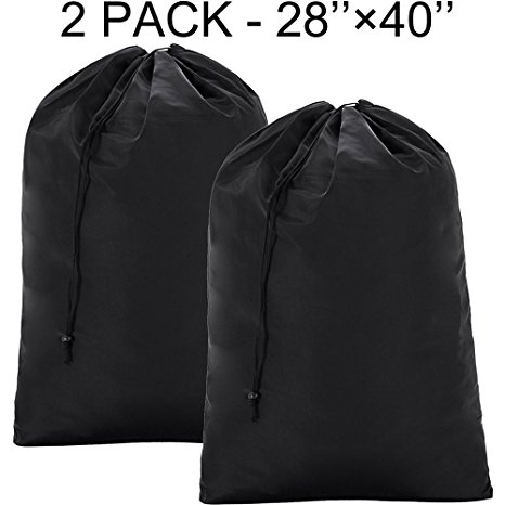BGTREND 2 Pack Large Laundry Bag [28''×40''] Machine Washable Sturdy Rip-stop Material with Drawstring Closure