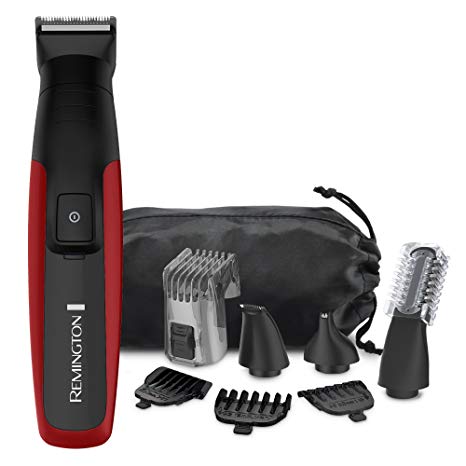 Remington Face, Head & Body Grooming Kit with Lithium Power, Cordless, Red, PG6155B