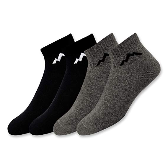 Ranger Sport Men's Athletic Cotton Ankle Socks (Pack of 2)