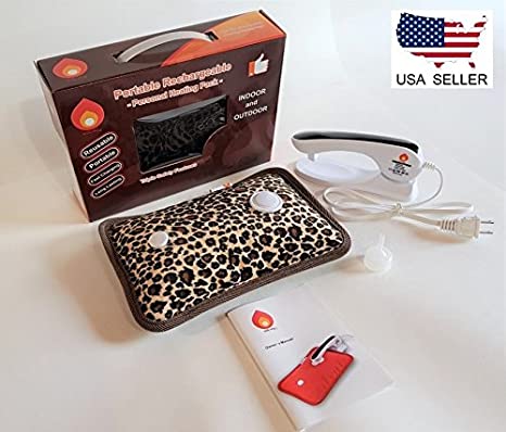 Rechargeable Portable Heat Pad/Pack (Leopard)