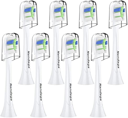 Kids Replacement Heads (Mini Size) for Child Compatible with Philips Sonicare Kids Toothbrush, FlexCare, Plaque Control, Gum Health, HealthyWhite, EasyClean, 8 Pack