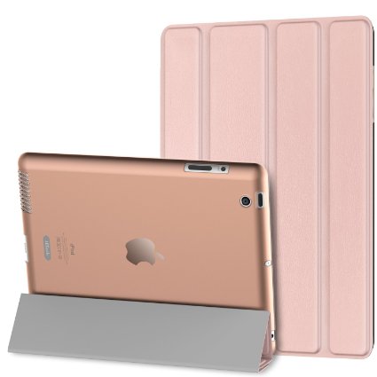 JETech iPad 2 / 3 / 4 Case Slim-Fit Smart Case Cover for Apple iPad 2/3/4 w/Auto Sleep/Wake (Rose Gold) - 0219D