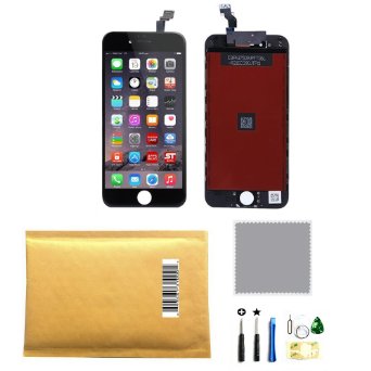 LCD Display &Touch Screen Digitizer Replacement Full Assembly for iPhone 6 (4.7 inch) Black with Free Tools Kit
