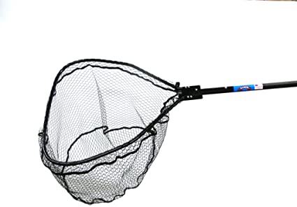 Ranger Nets Knotless Flat Bottom Rubber Coated Net with Telescopic Octagon Handle