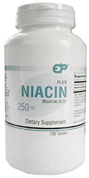 EP Plain Niacin 250mg Immediate Release Niacin 700 Tabs