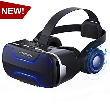 VR Headset Virtual Reality Headset, VR SHINECON VR Goggles for TV, Movies & Video Games - 3D VR Glasses Virtual Reality Glasses Compatible with iOS, Android and Other Phones Within 4.7-6.0 inch