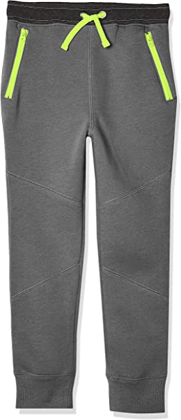 Spotted Zebra Boys' Zip-Pocket Fleece Jogger Pants