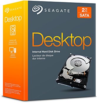 Seagate Desktop HDD 2TB 7200RPM SATA 6 Gb/s 64MB Cache 3.5" - Internal Drive Retail Kit (STBD2000101)