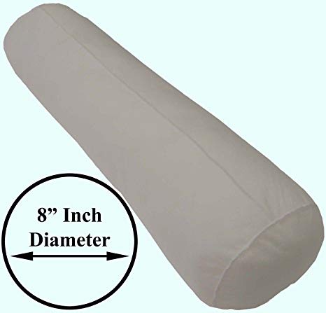 Pillowflex 8 Inch Bolsters Pillow Form Inserts for Shams (8 Inch by 10 Inch Bolster)