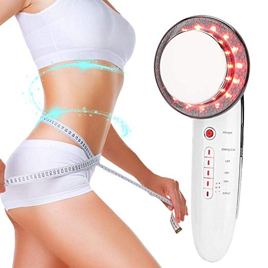 Nannday Fat Remove Machine, 6-in-1 EMS LED Multi-Functional Galvanic Ion Face Beauty Device Body Shaping Massager Anti-Cellulite(US)