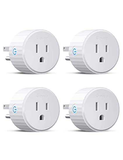 Govee Smart Plug, Mini WiFi Socket Outlet Works with Alexa and Google Assistant, No Hub Required, Remote Control 4-Pack