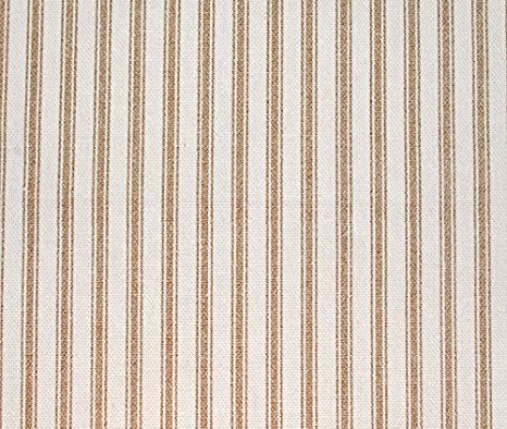 Sturdy Cotton Duck Shower Curtain, TUB Size, Tan Stripe