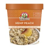 Dr McDougalls Hemp Peach Oatmeal Cups Made With Organic Whole Grain Oatmeal 3-Ounce Cups Pack of 6