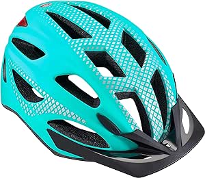 Schwinn Beam LED Lighted Adult Bike Helmet, Reflective Design for Cycling Safety, Lightweight Mircoshell, Dial-Fit Adjustment, 58-62cm