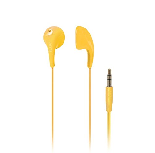 iLuv iEP205YEL Bubble Gum 2 Flexible, Jelly-Type Stereo Earphones - Yellow