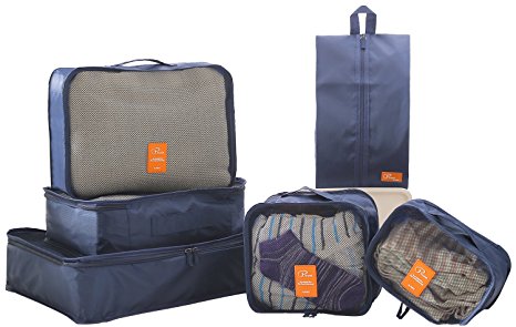 P,travel Travel Packing Organizers Cubes Laundry Bag 6pc   Travel Storage Vacuum Bags 3pc Set