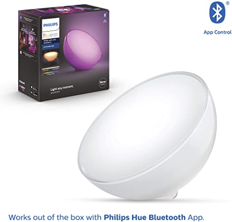 Philips Hue Go 2.0 White & Colour Ambiance Smart Portable Light with Bluetooth, Works with Alexa and Google Assistant