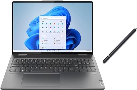 Lenovo Yoga 7i 16" WUXGA 2 in 1 Touchscreen Laptop | Intel Core i7-1335U Processor | Intel Iris Xe| 16GB RAM DDR5| 512GB SSD |Backlit| Fingerprint | Windows 11 Home | Bundle with Stylus Pen, Gray